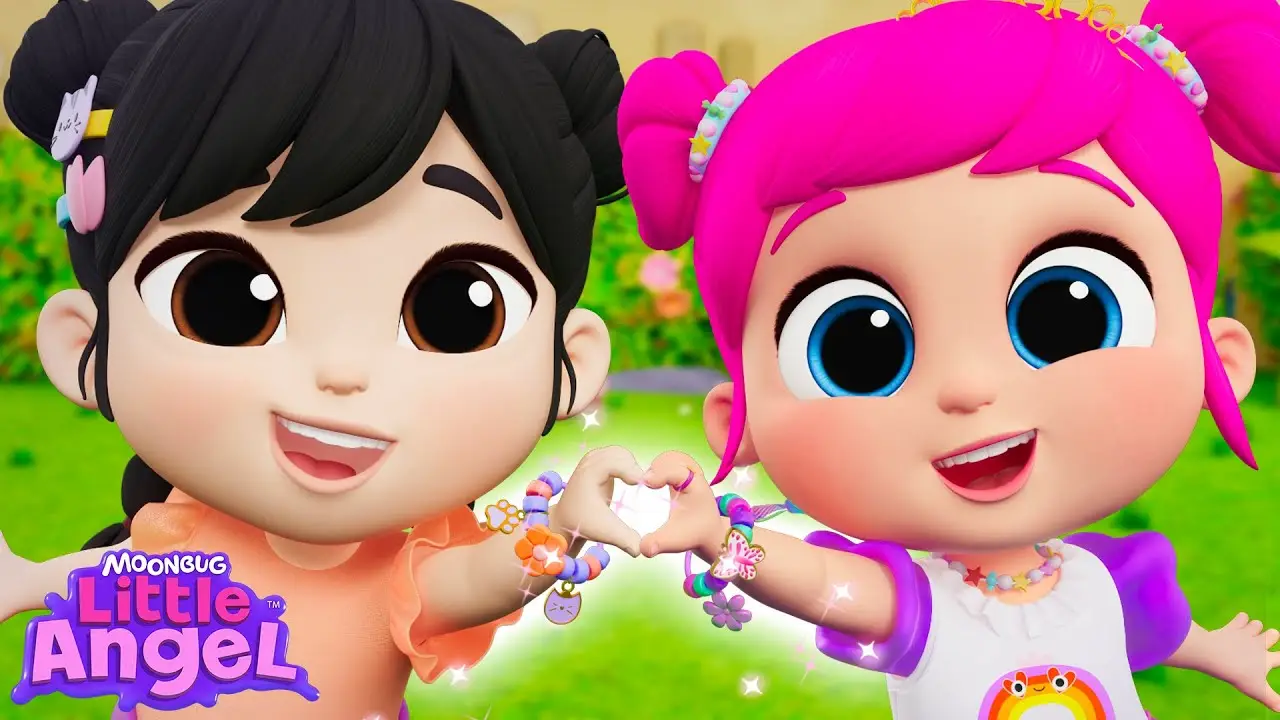 Jill's DIY Friendship Bracelet Song! 🎨 | Little Angel Kids Songs & Nursery Rhymes